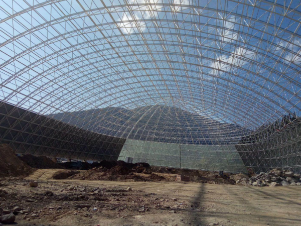 绥芬河干煤棚网架加工案例