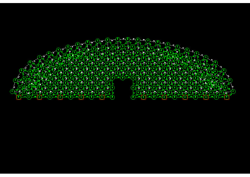 绥芬河锡林浩特91跨，1000米长干煤棚网架设计
